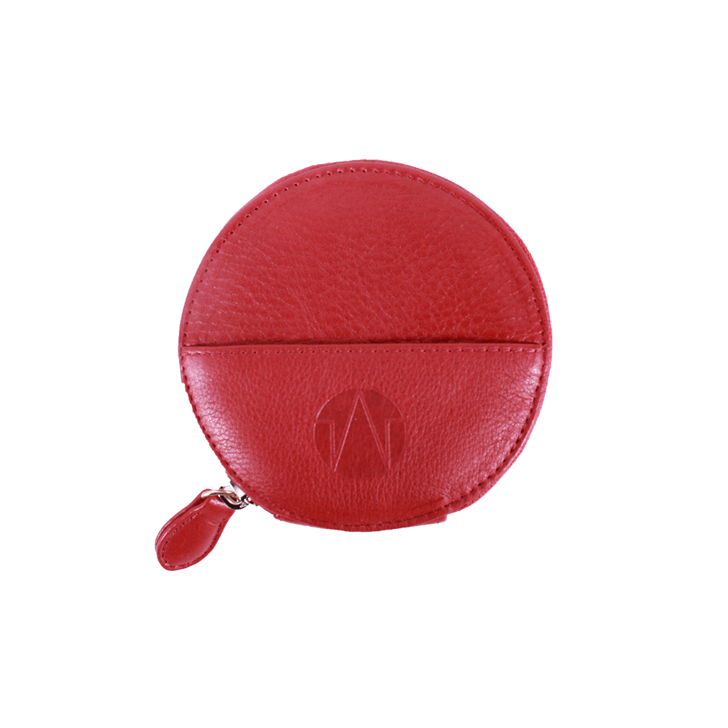 TAT_WHYSOSERIOUS_roundpurse_2284_red back with card slip