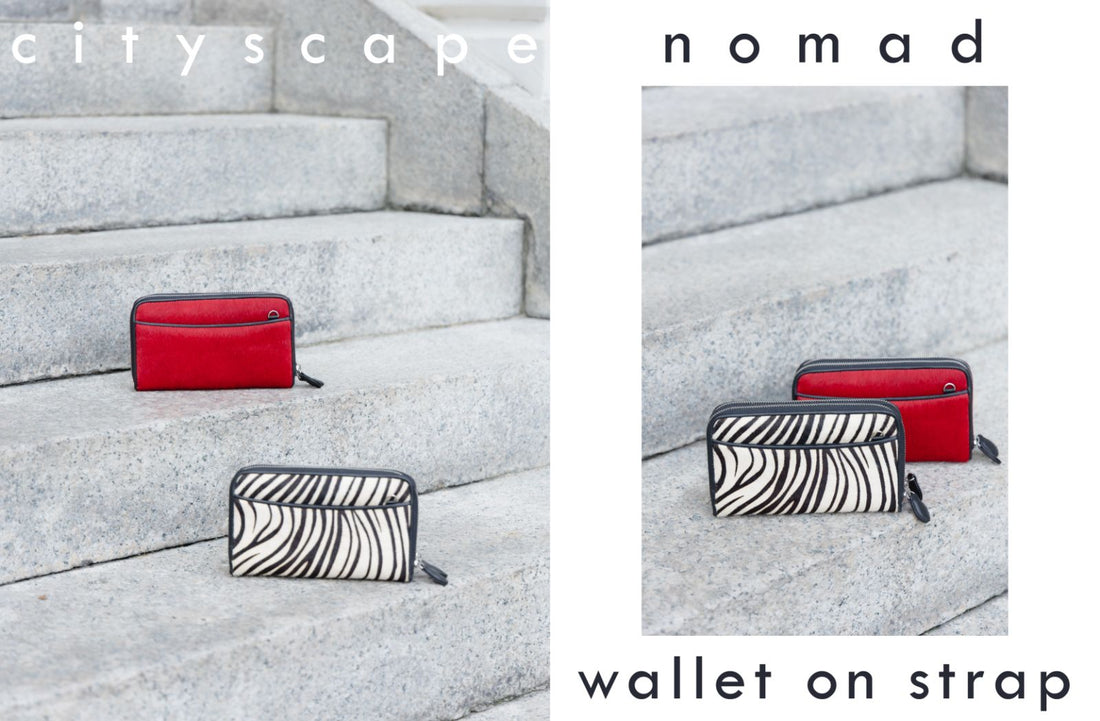 Urban Sophistication: Discover the Cityscape Nomad Wallet-on-Strap