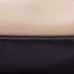 Minimal Two Tone Leather Unisex Fold Clutch - Mocha | TAT