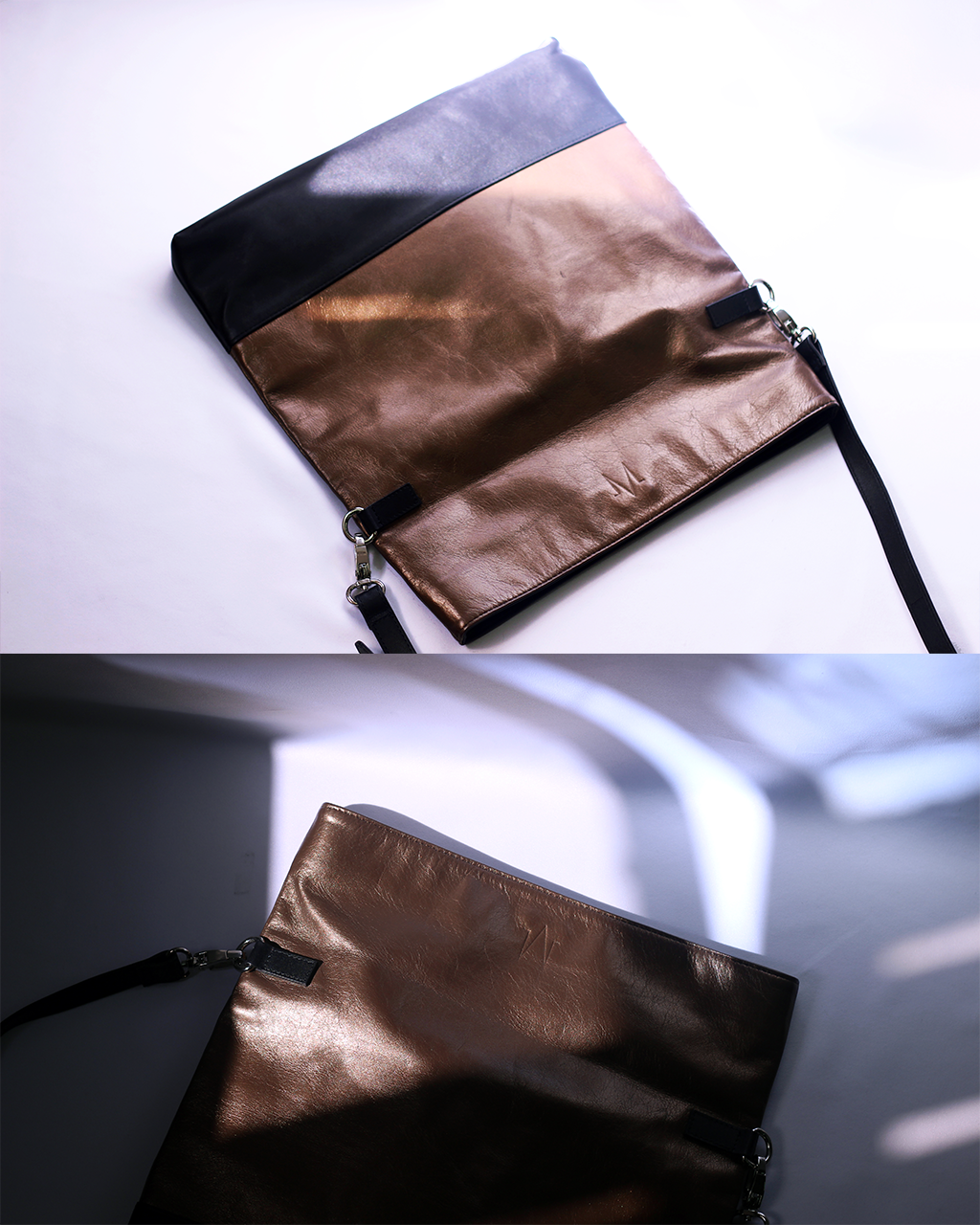 TAT_normcore_14583_twotone shoulder bag_bronze sunlight