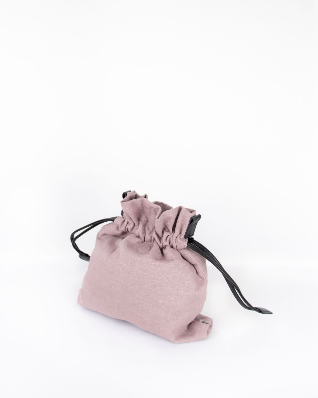 Mini Drawstring Linen Crossbody Waist Bag・Lavender