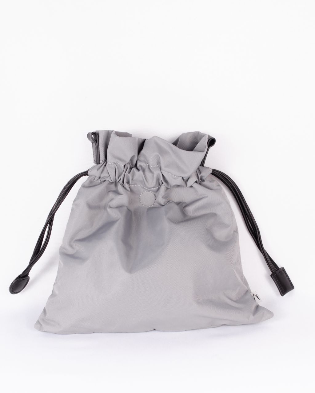 unisex beans bag in grey nylon close up fabric