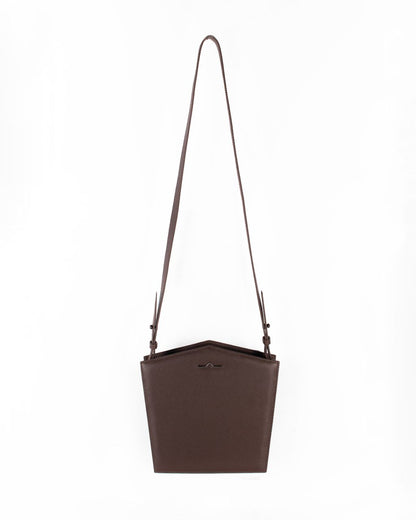 Chocolate Pentagon Shoulder Bag