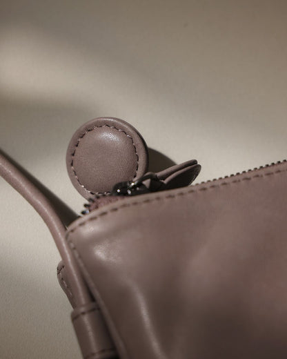 Double Zip Cross-Body Bag in HIPPO・TAT