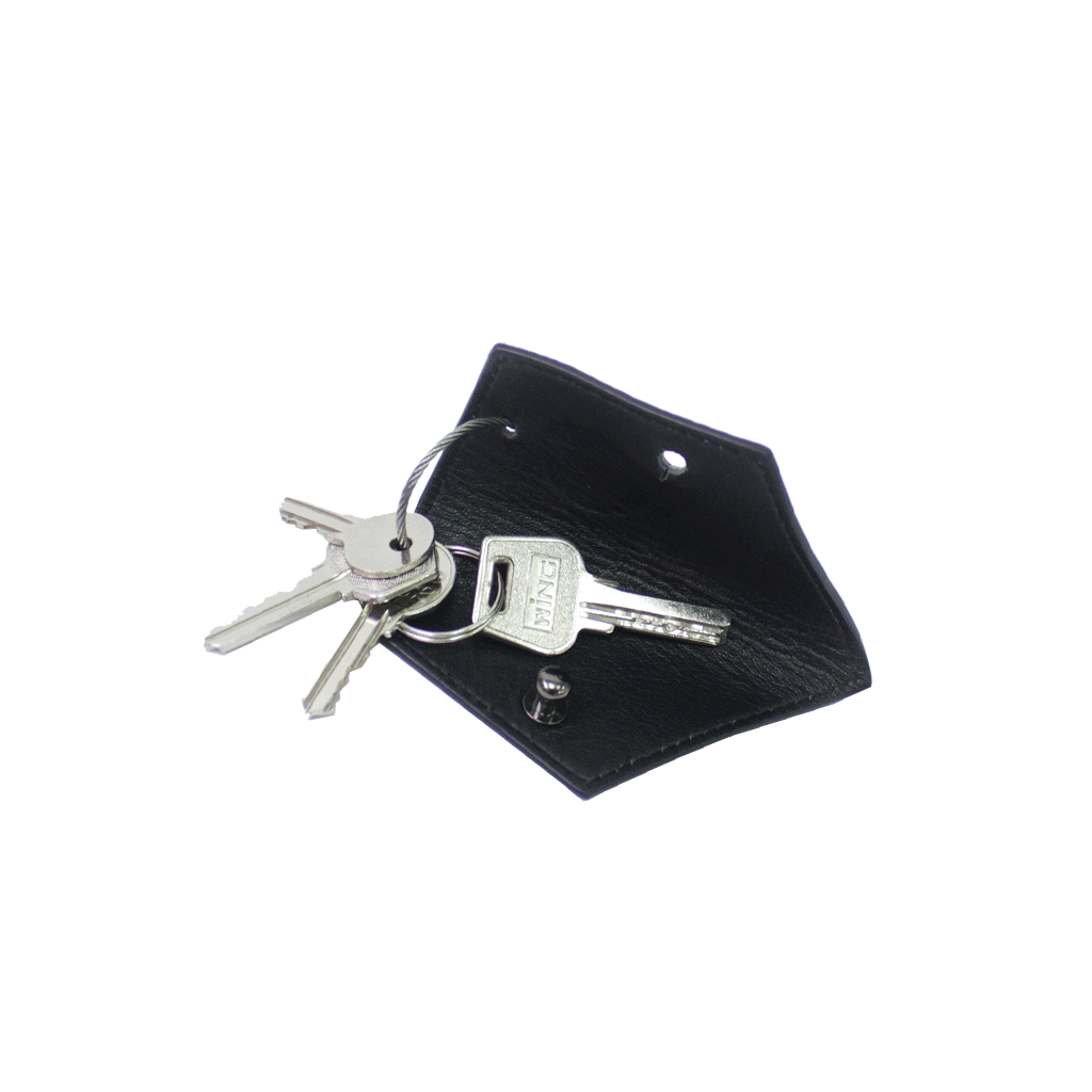 Unisex Key Holder in Raw Embossed Cow Leather | TAT