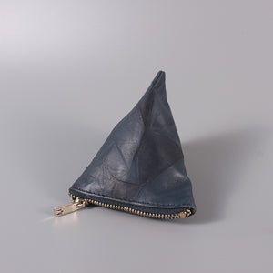 TAT_illusory mini pyramid_2290_blueberry_front with metal logo zipper pullet