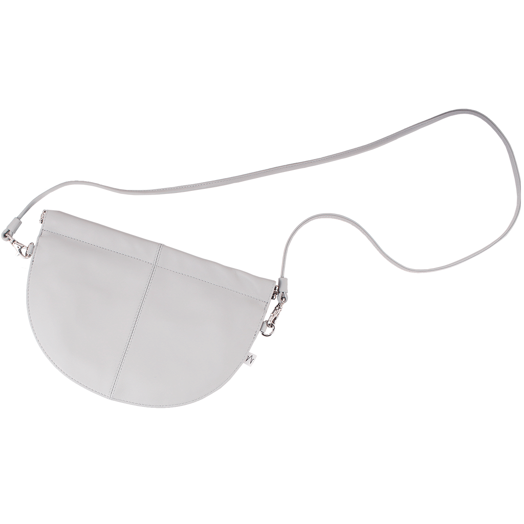 Semi-Circle 2 Way Cross Body Bag in Real Leather | TAT