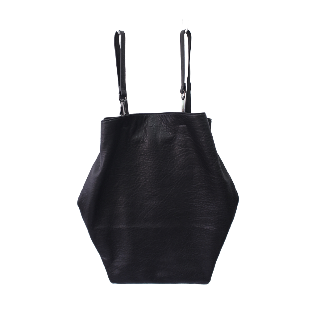 TAT_hexagon_tote_15025L _black_backpack front