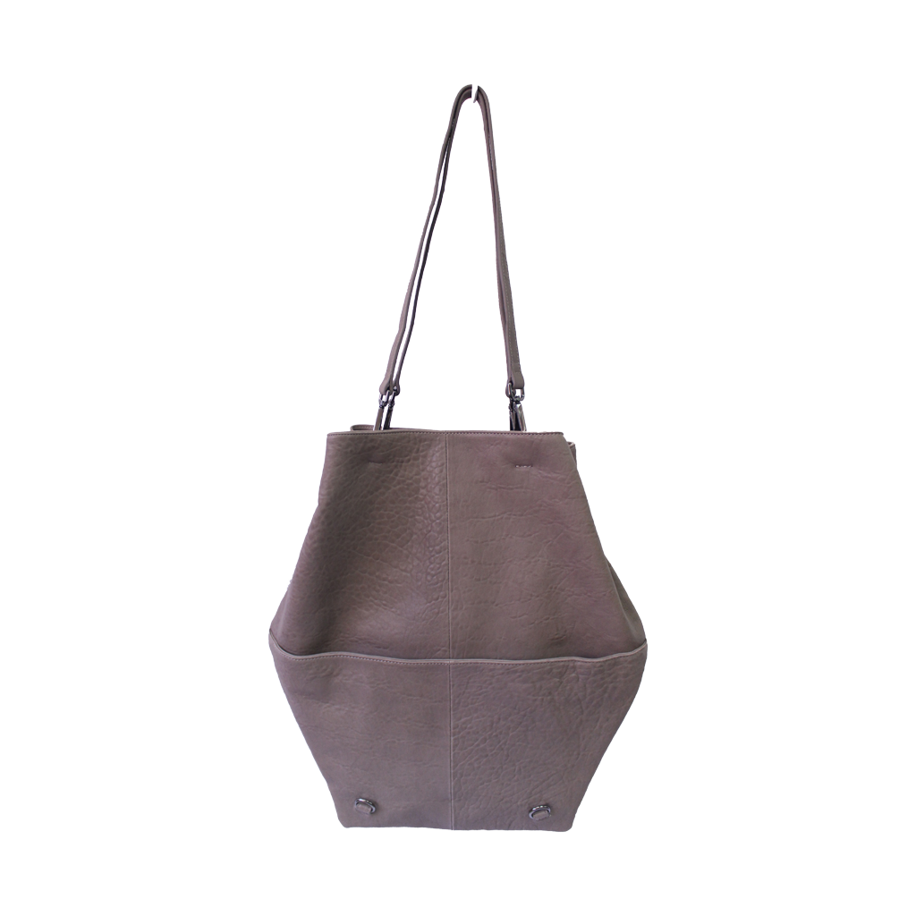 TAT_hexagon_tote_15025L _taupe_back flip