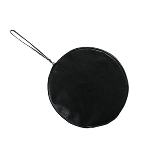 TAT_whysoserious_round clutch front black face