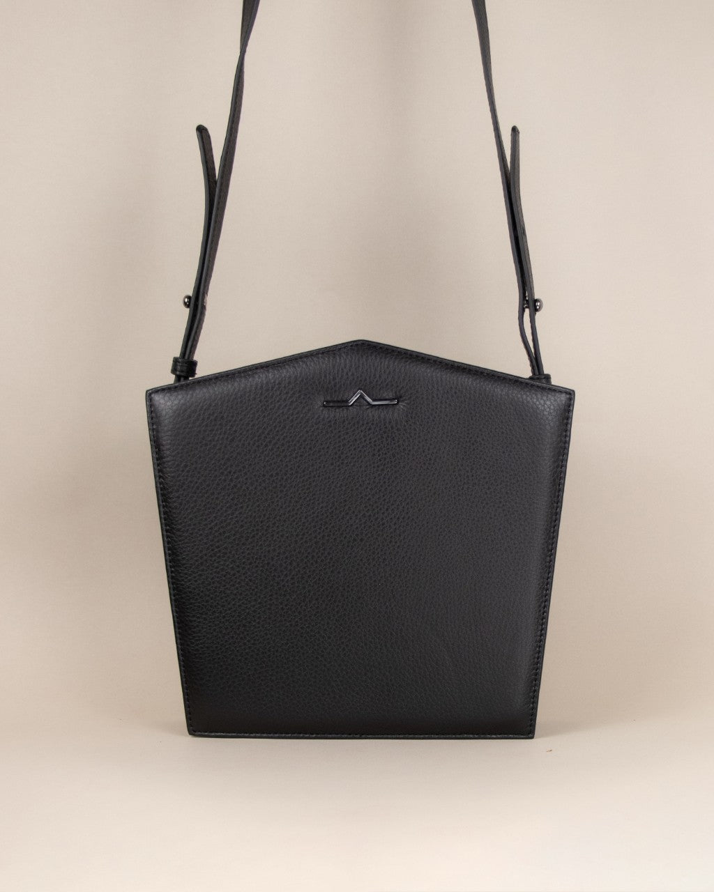 Pentagon Nappa Leather Shoulder Bag