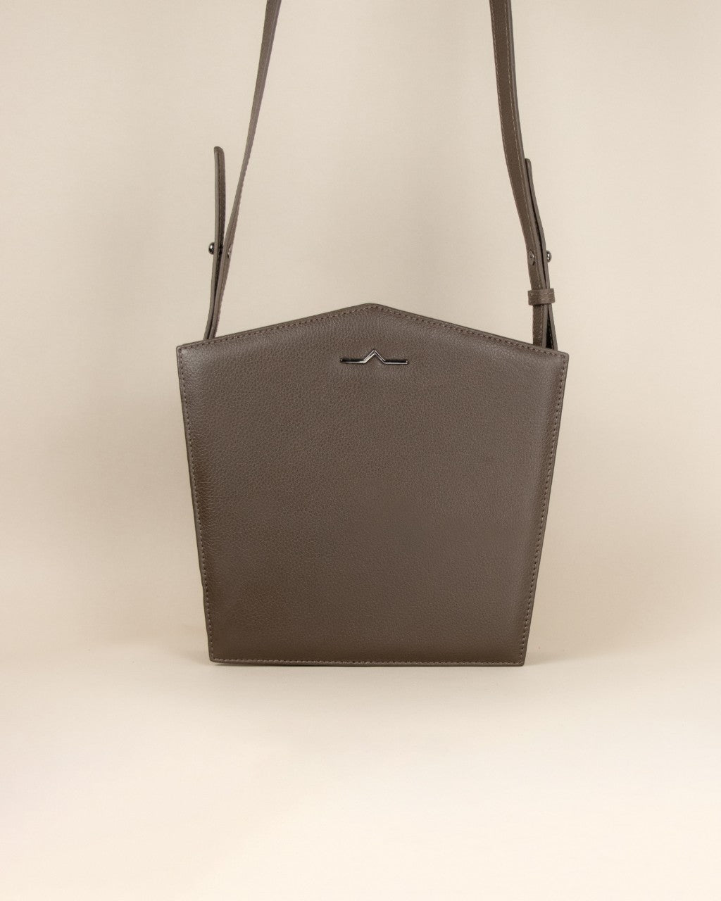 Chocolate Pentagon Shoulder Bag