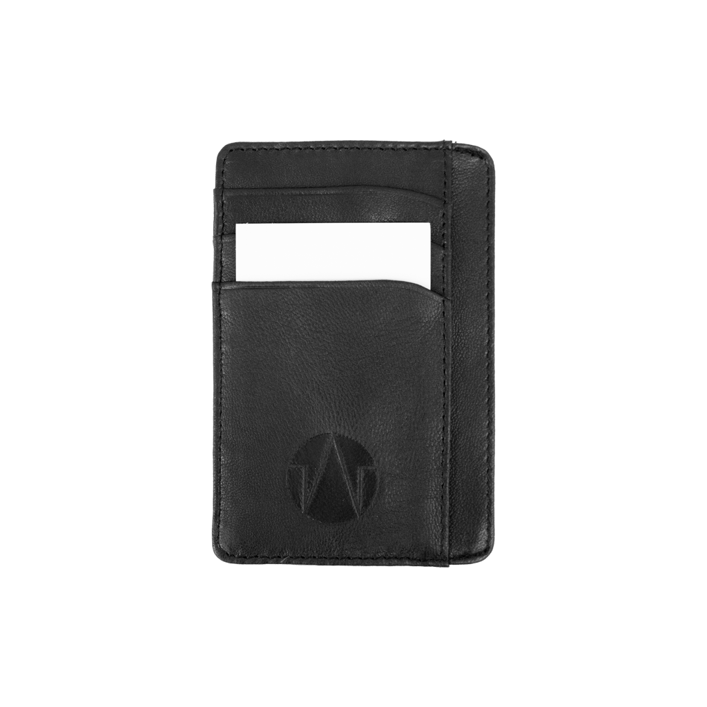 TAT_SLG_black cow leather wallet_front