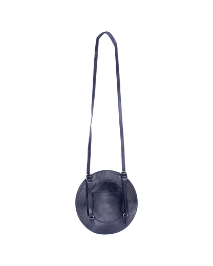 cow leather round crossbody bag_back slip pocket