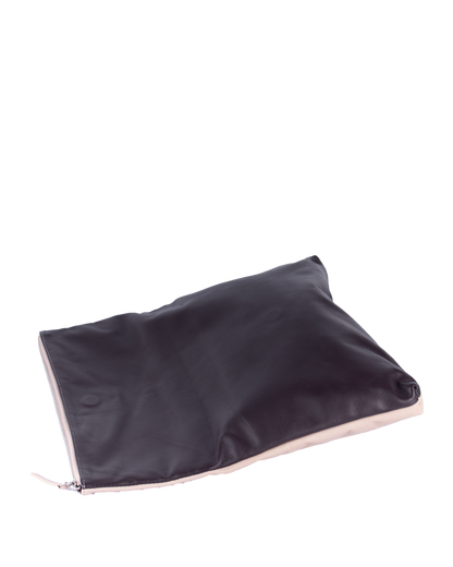 TAT_normcore_14582_twotone unisex clutch_brown open