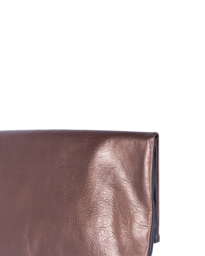 Unisex Clutch in Bronze| TAT
