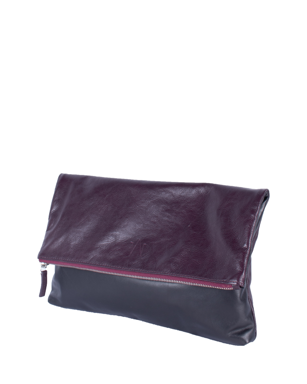 TAT_normcore_14582_twotone unisex clutch_wine front