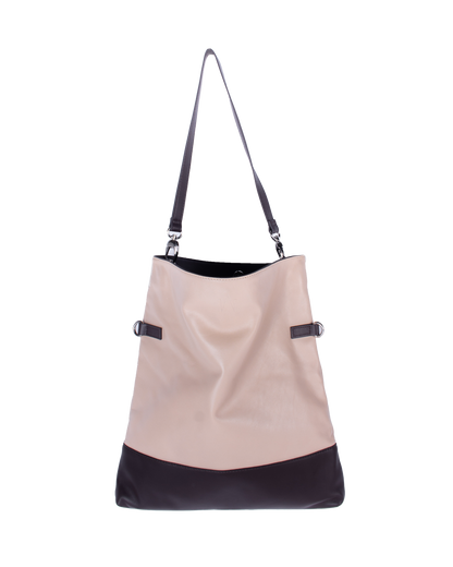 Minimal Two Tone Multi-Ways Tote in Mocha | TAT