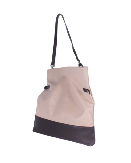 Minimal Two Tone Multi-Ways Tote in Mocha | TAT