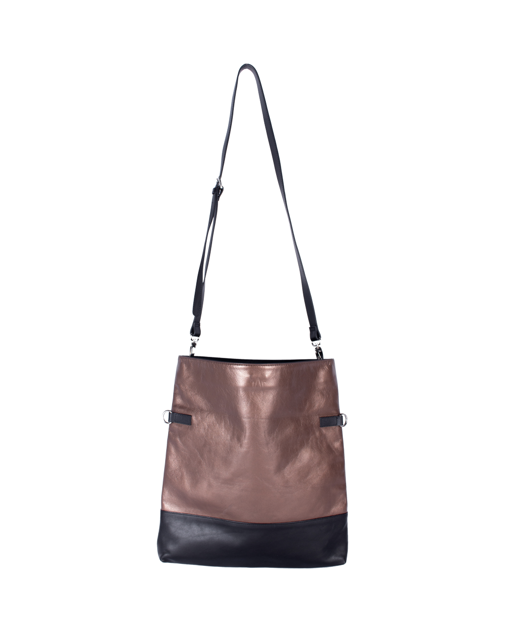 TAT_normcore_14583_twotone crossbody shoulder bag__ bronze