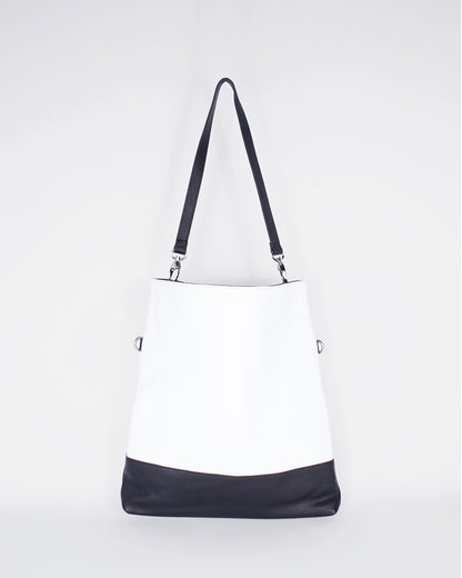 TAT_normcore_14583_twotone shoulder bag_black and white