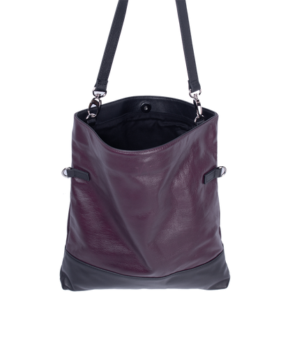 TAT_normcore_14583_twotone shoulder bag_purple inside compartment