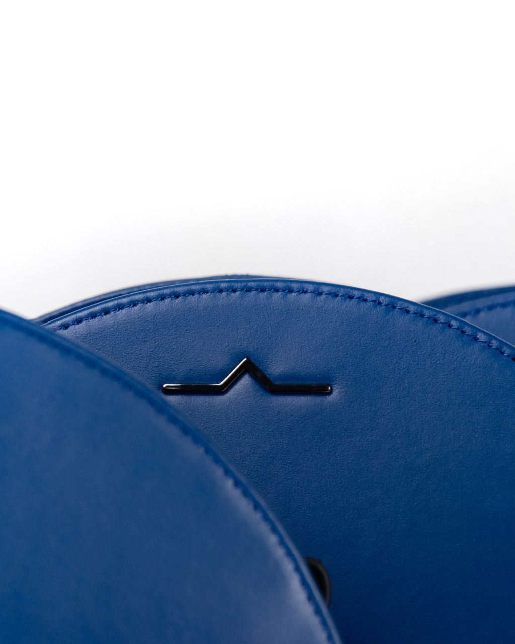 Lapis Blue Circle Shoulder Bag in Calf Skin – Limited Edition