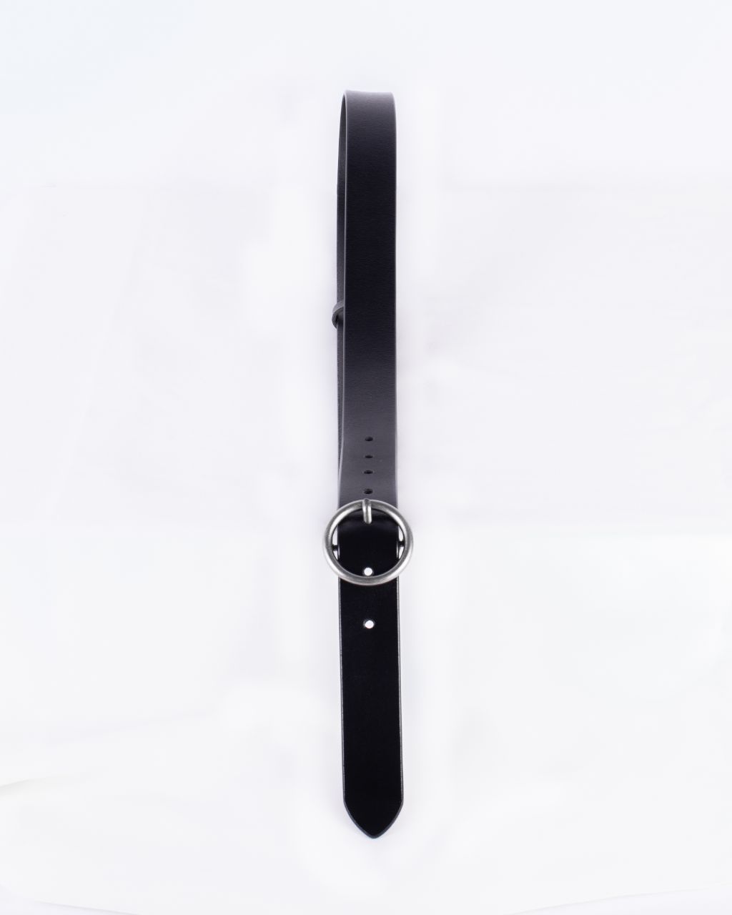 silver circle buckle belt top