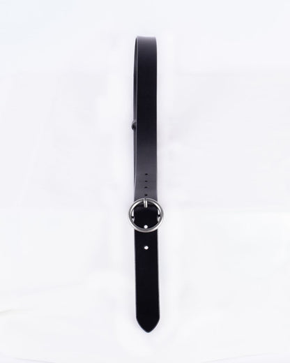 silver circle buckle belt top