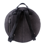 Fission Round Embossed Leather Backpack - imperfect item