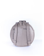 Playful yet Minimal Round Backpack - Fossil
