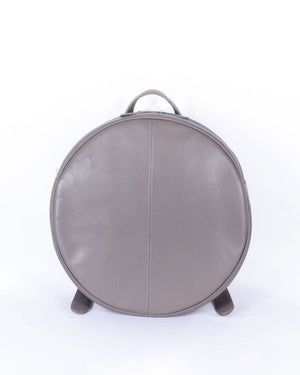 Playful yet Minimal Round Backpack - Fossil